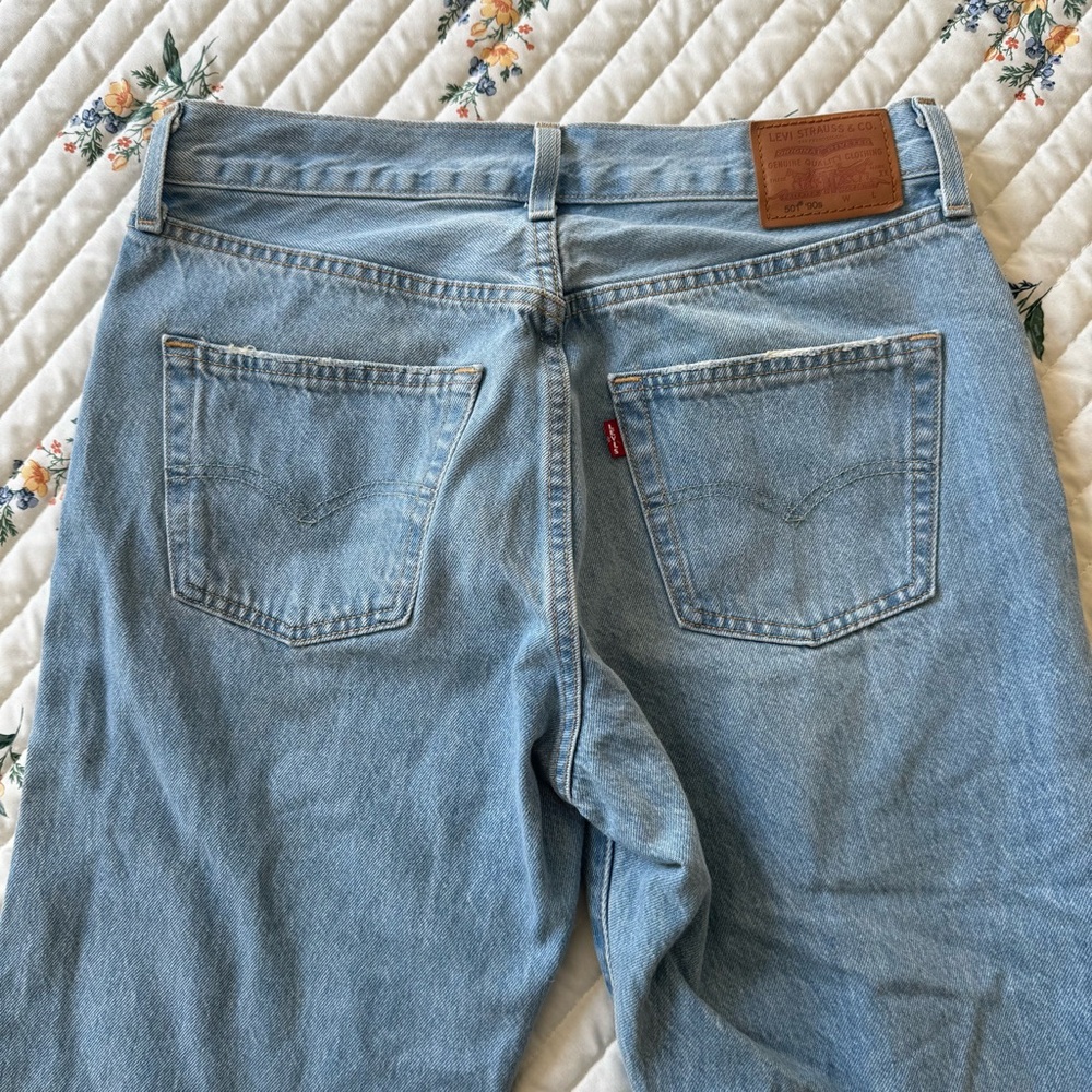 Levis 501 90s Ankle Jeans, Light Wash – Size 29 / 8 - Picture 7 of 8
